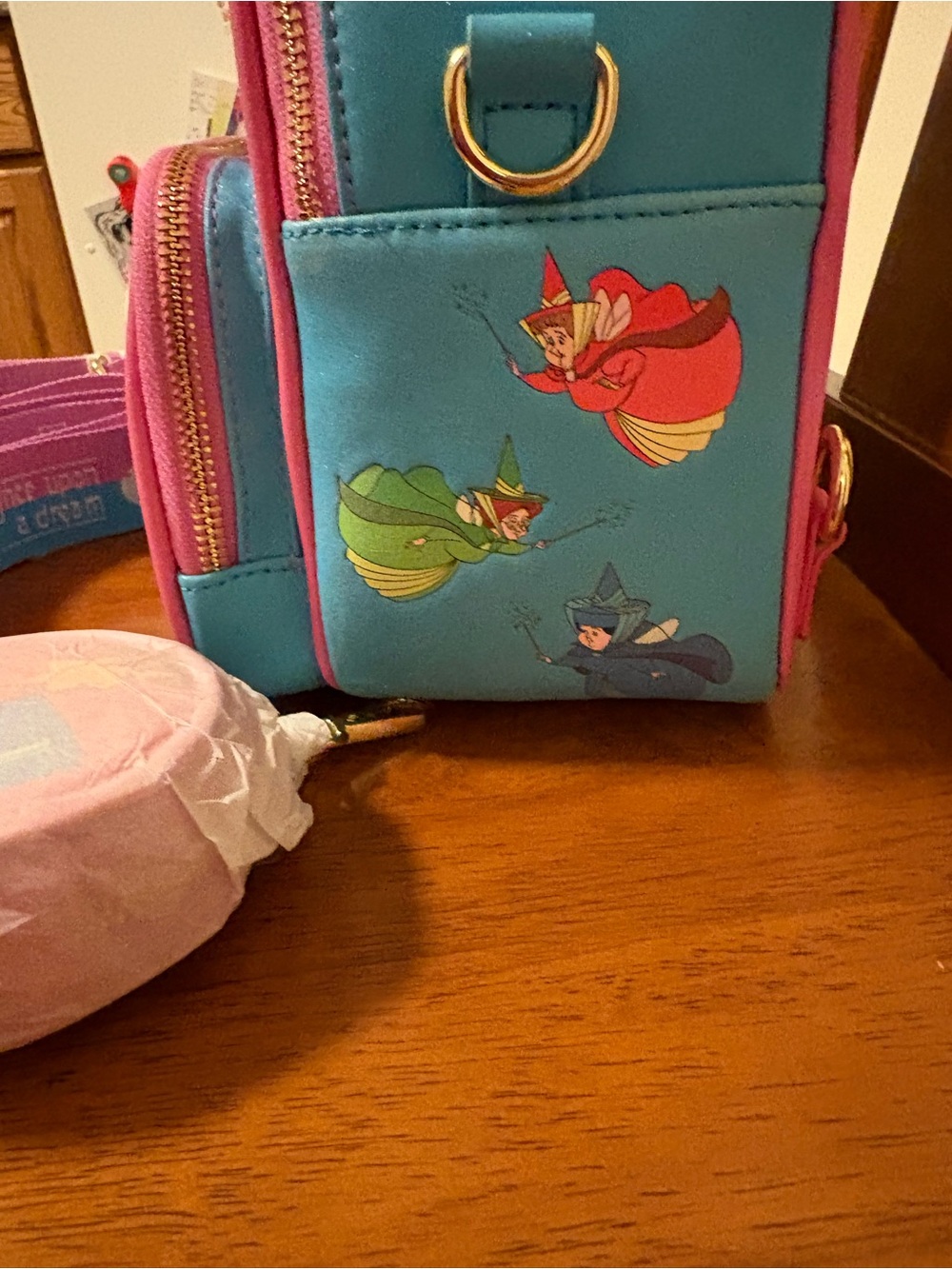 Loungefly Sleeping Beauty Convertible Mini Backpack - Picture 4 of 11